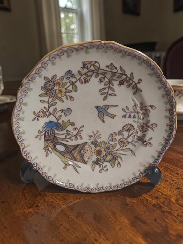 Assiette faïence rouen - faïence, décor