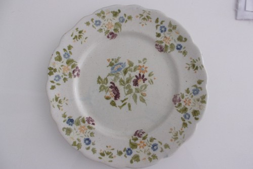 Assiette ancienne décor - assiette,