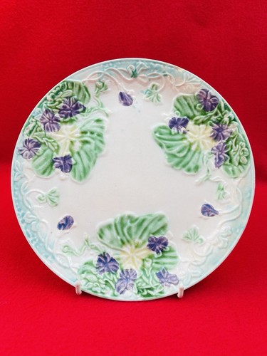 Assiette ancienne barbotine - ancienne, en