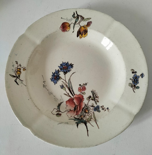 Assiette creuse terre fer - assiette,