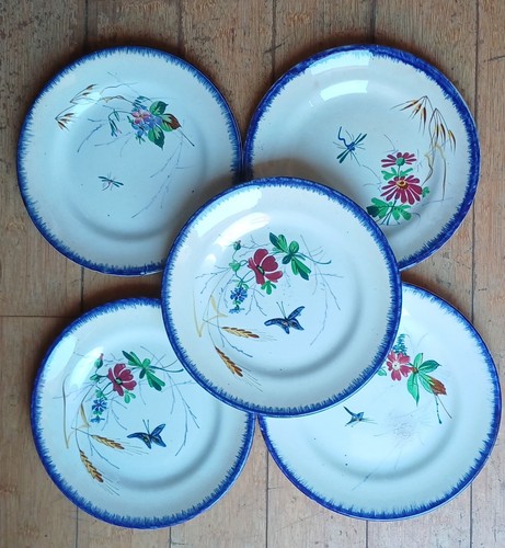 Anciennes assiettes plates - assiettes,