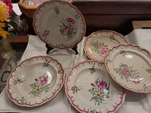 Lot assiettes anciennes - 5,