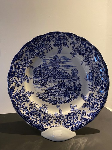 Assiette ancienne faïence - ancienne, en