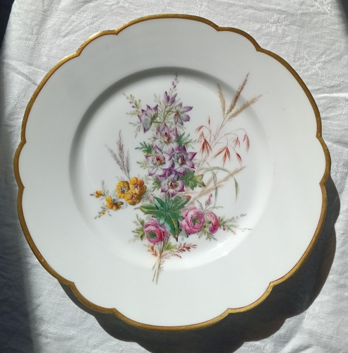 Assiette porcelaine - f,